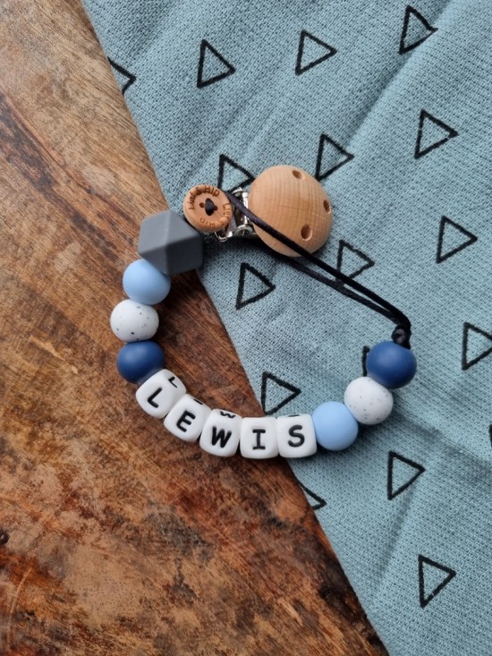 Speenkoord met naam | Naar eigen wens samengesteld