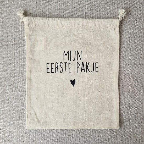 Grote bewaarzak | Mijn eerste pakje