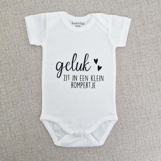 Romper | Geluk zit in een klein rompertje