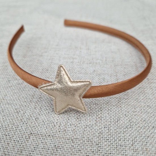 Goudbruin diadeem met ster