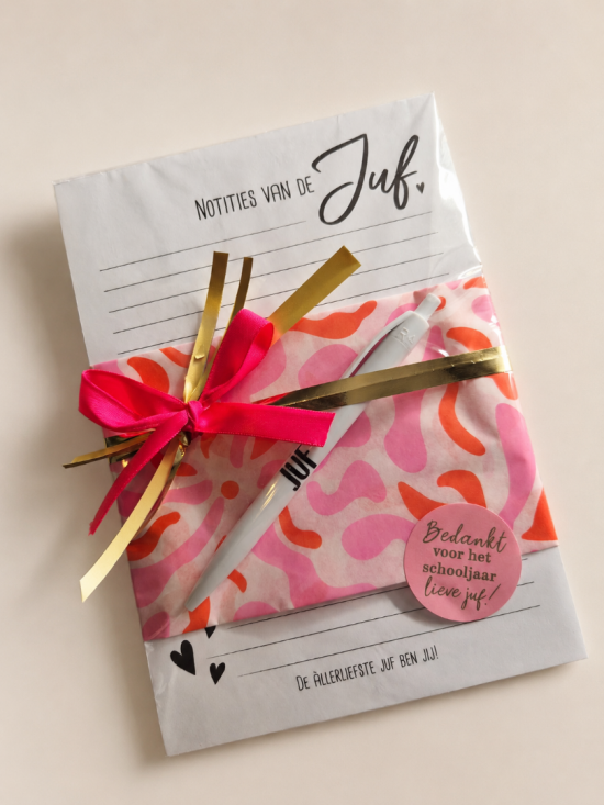 Juffencadeau - Notitieblok1/pen
