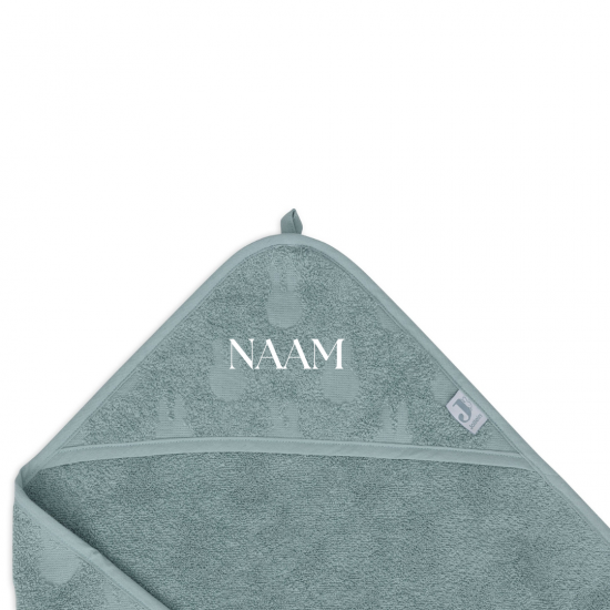 Jollein   badcape nijntje   sea green   met naam2