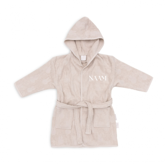 Jollein   badjas nijntje   nougat   met naam