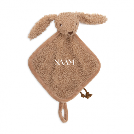 Jollein   speendoekje bunny ears   wild rose   met naam 1