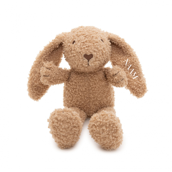 Jollein   speendoekje bunny ears   wild rose   met naam 12