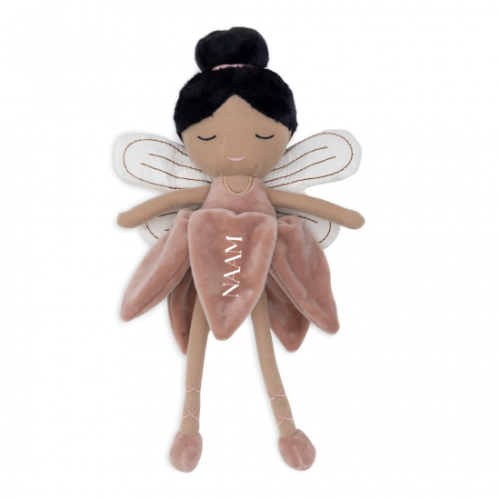 Jollein   speendoekje bunny ears   wild rose   met naam 14