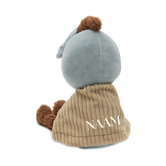 Jollein   speendoekje bunny ears   wild rose   met naam 16