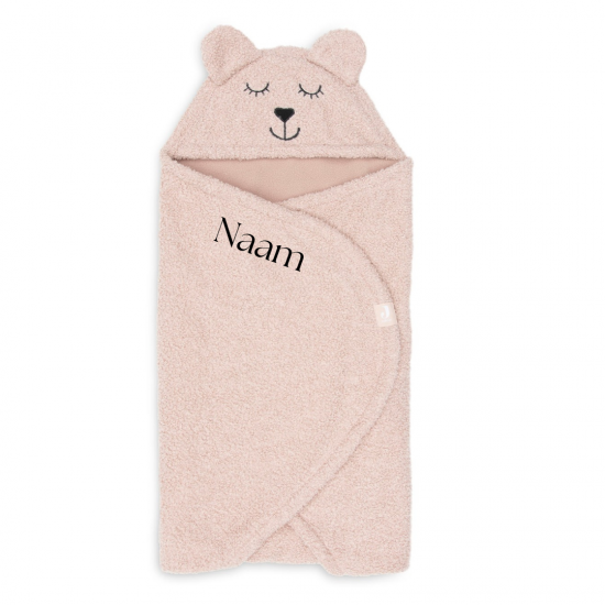 Jollein   speendoekje bunny ears   wild rose   met naam 25