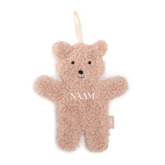 Jollein   speendoekje bunny ears   wild rose   met naam 5