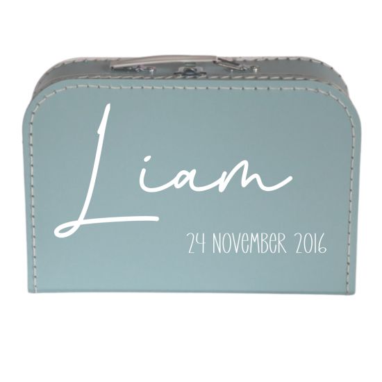 Koffertje   naam geb