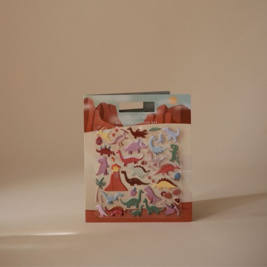 Herbruikbare stickerset dino